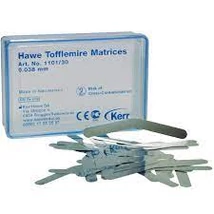 Matrices Hawe Contoured Tofflemire bands, 0,038mm 30db