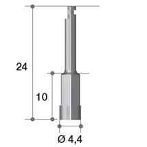 Right Angle Driver Hex 2/ L=10