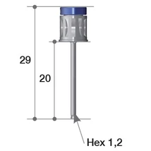 Hand Driver Hex 1.2/ L=20