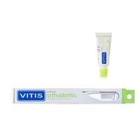 Kép 1/8 - AKCIÓ - Fogkefe VITIS Orthodontic + 15ml orthod. Fogkrém 10+2
