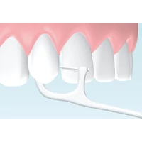 Kép 2/2 - Miradent fogselyem Flosspick 100db