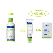 AKCIÓ - VITIS Orthodontic szájvíz 6x500ml+ajándék 1x Ortho fogkrém+1x Ortho viasz AKCIÓ - VITIS Orthodontic szájvíz 6x500ml+ajándék 1x Ortho fogkrém+1x Ortho viasz