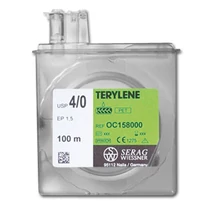 Varrófonal Terylene USP 4/0 100m 1,5 polyester zöld