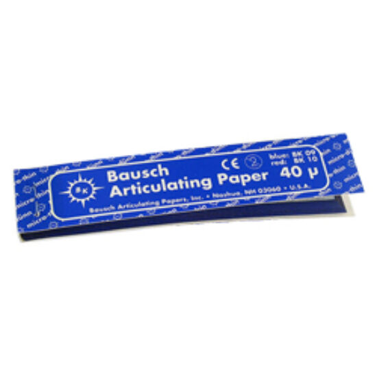 Artikulációs papír 40µ BK 09 kék 200db Bausch