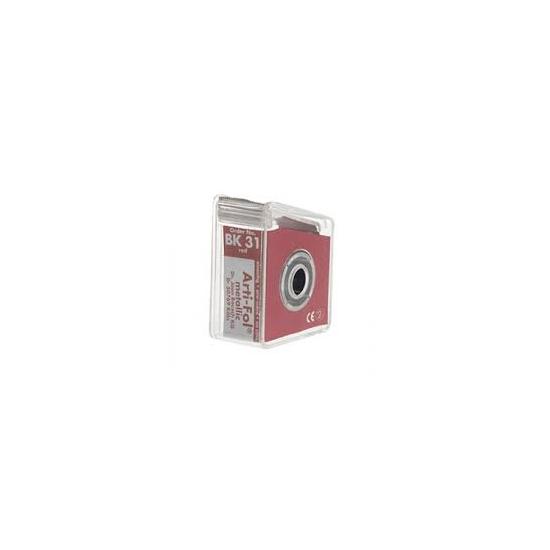 Artikulációs fólia Metallic 12µ BK 31 piros egyoldalú 20mx22mm adagolóval Bausch