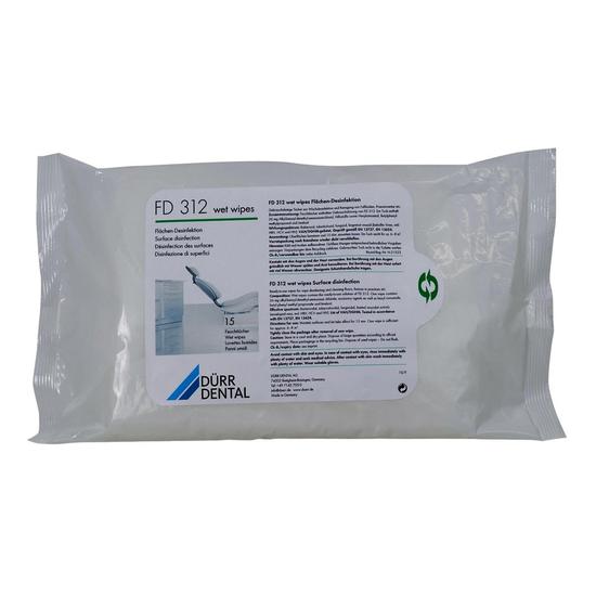 Dürr FD 312 Wet Wipes alkoholmentes 22x42cm 15db/cs.