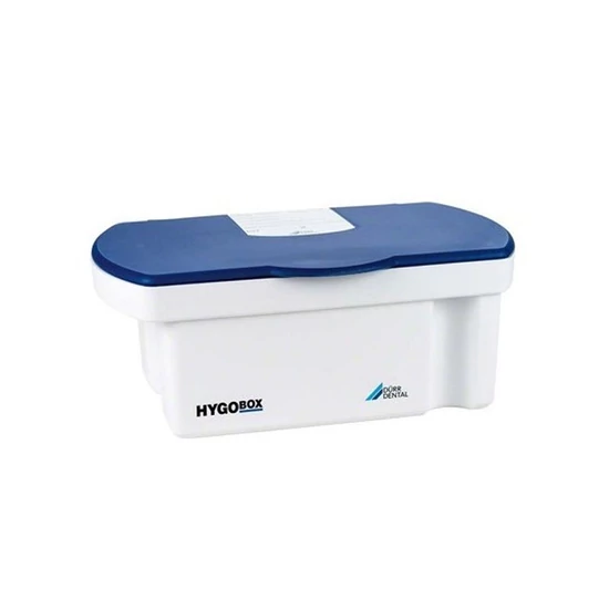 Fertőtlenítő kád Hygobox fedél kék - belső szűrő fehér 13x32,5x21cm 3l Dürr