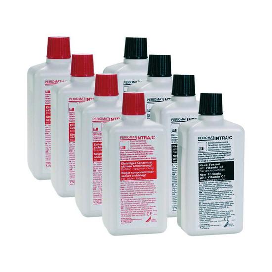 Periomat Intra/C+ 4x feltöltéshez, 4x0,5l hívó+4x0,5l fixáló Dürr