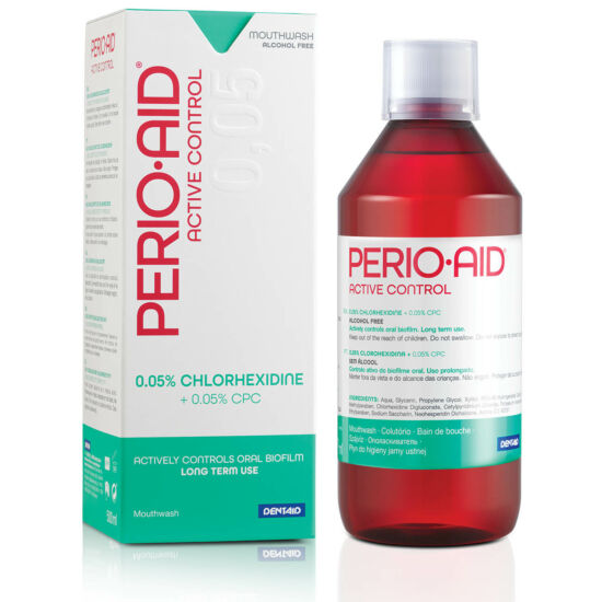 AKCIÓ - Dentaid Perio Aid - Active Control szájvíz, 500 ml - 6+1