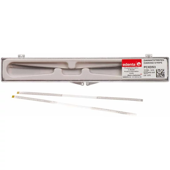 Gyémánt csiszoló PCXDS3 3,75x0,08mm 15my sárga 10db Edenta