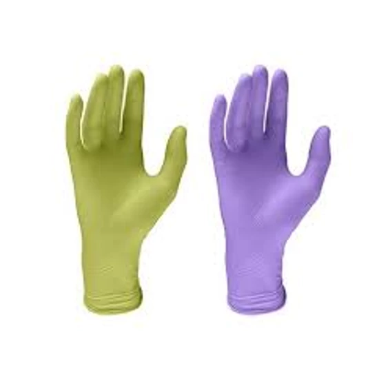 Kesztyű MONOART latex púderm.lime M 100db