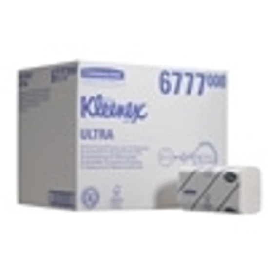 Törlőkendő Kleenex Ultra 2 rétegű 21,5x31,5cm 30x124db