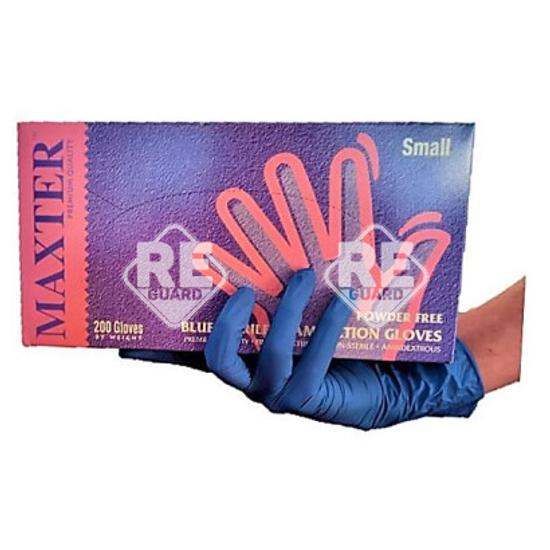 AKCIÓ - Kesztyű Maxter nitril púdermentes kék 200db 2+1
