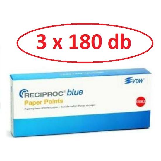 AKCIÓ - VDW Reciproc blue papírcsúcs 3x180db