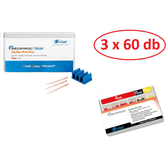 AKCIÓ - VDW Reciproc guttapercha/blue 3x60db