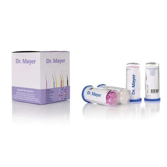 Applikátor pálca Dr.Mayer superfine micro fehér/lila 100db