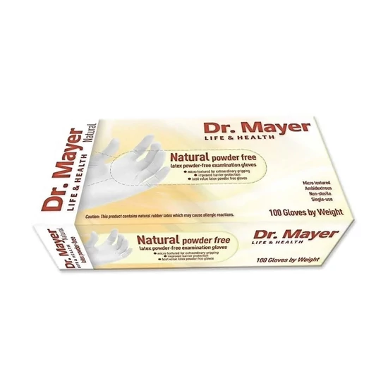 Kesztyű dr. Mayer latex púdermentes  M 100db