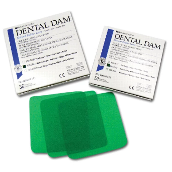Dental Dam 15x15cm medium 36lap zöld HS