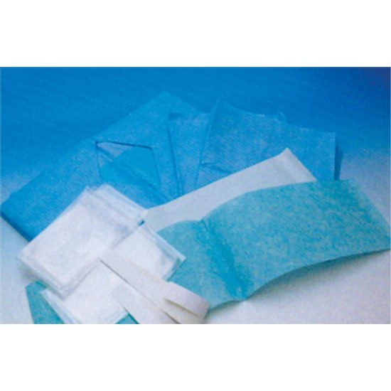 Dental set steril, 1 asztaltakaró,2 tömlőhuzat,2 OPszalag,2 takarókendő,1 nagyméretű takaró