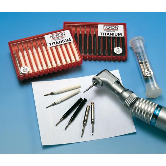Titán retenciós csap kit 0,60mm fehér (12 csap+1 fúró) Nordin