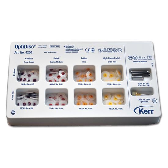 OptiDisc General Assorted Kit 9,6mm/12,6mm 8x30db+5db mand.+1db Optishine
