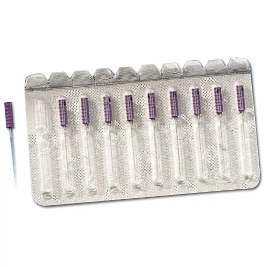 Idegtű 10 lila 21mm steril XXXXF VDW