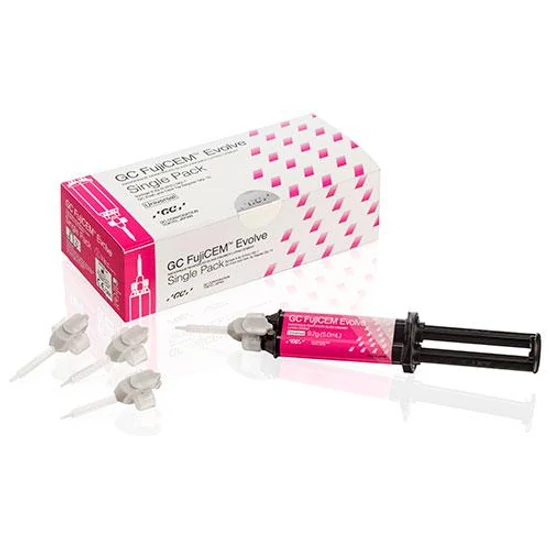 GC FujiCEM Evolve Single Pack 1x9,2g fecskendő + 15xGC Push && Click Tip Regular