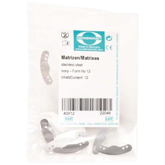 Matrica Nr.11 Ivory premoláris 0,04mm 12db félkörös Hahnenkratt