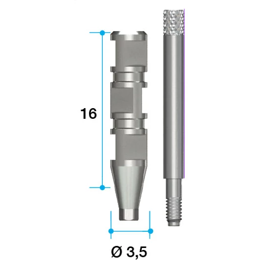 Mini Impression Coping (Transfer ) Ø3.5/L=16/Hex/T