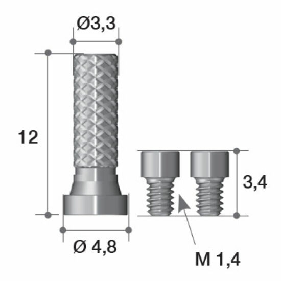 Temporary Cylinder Ø4.8 / L=10