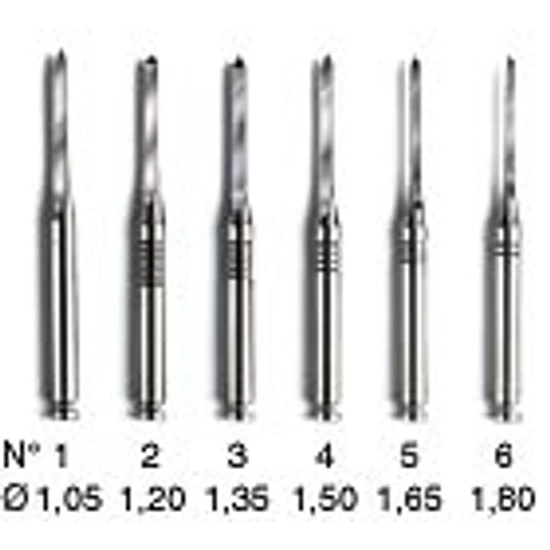 Fúró aranyozott gyökércsaphoz S5, 3db Nordin