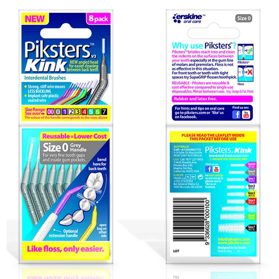 Piksters Kink no.0 silver (0,36/0,70mm) 8db zz