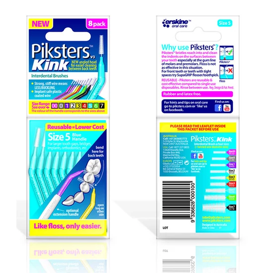 Piksters Kink no.5 blue (0,55/1,10mm) 8db zz