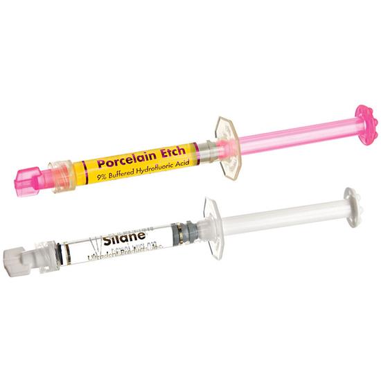 Porcelain Etch/Silan Kit 1,2-1,2ml +20vég