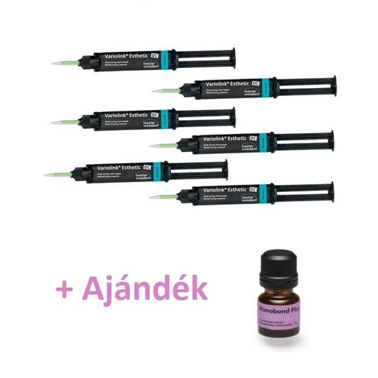 AKCIÓ - Variolink Esthetic DC 6 x 5g + Ajándék Monobond Plus 1 x 5g