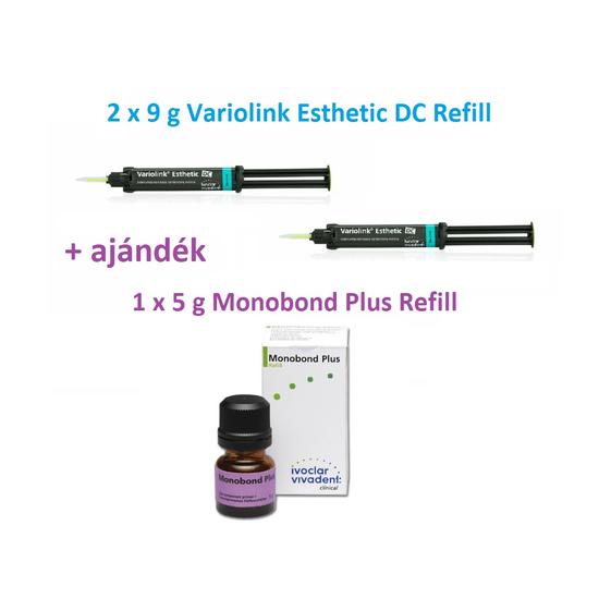 AKCIÓ - Variolink Esthetic DC Refill 2 x 9g + Ajándék Monobond Plus 1 x 5g