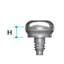Flat Healing Abutment H=1.5 mm	H=1.5