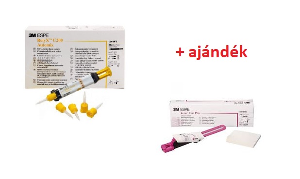 AKCIÓ - RelyX U200 automix 8,5g + ajándék Ketac Cem Plus Clicker 1x22g