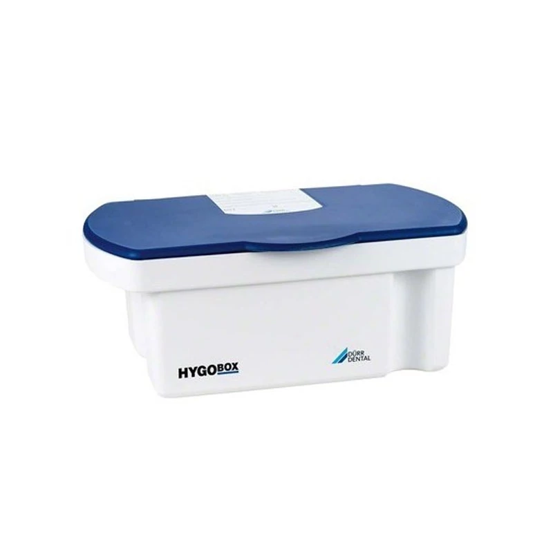 Fertőtlenítő kád Hygobox fedél kék - belső szűrő fehér 13x32,5x21cm 3l Dürr