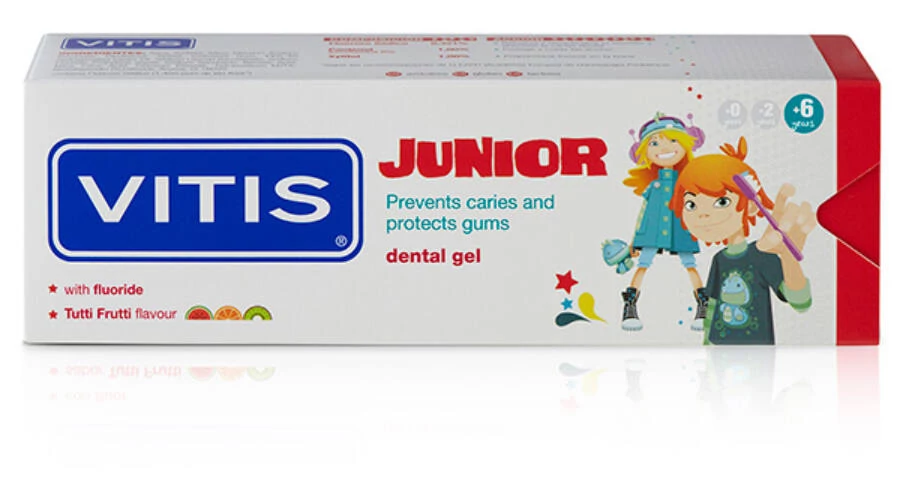 AKCIÓ - VITIS Junior fogkrém tutti-frutti 75ml 7+1