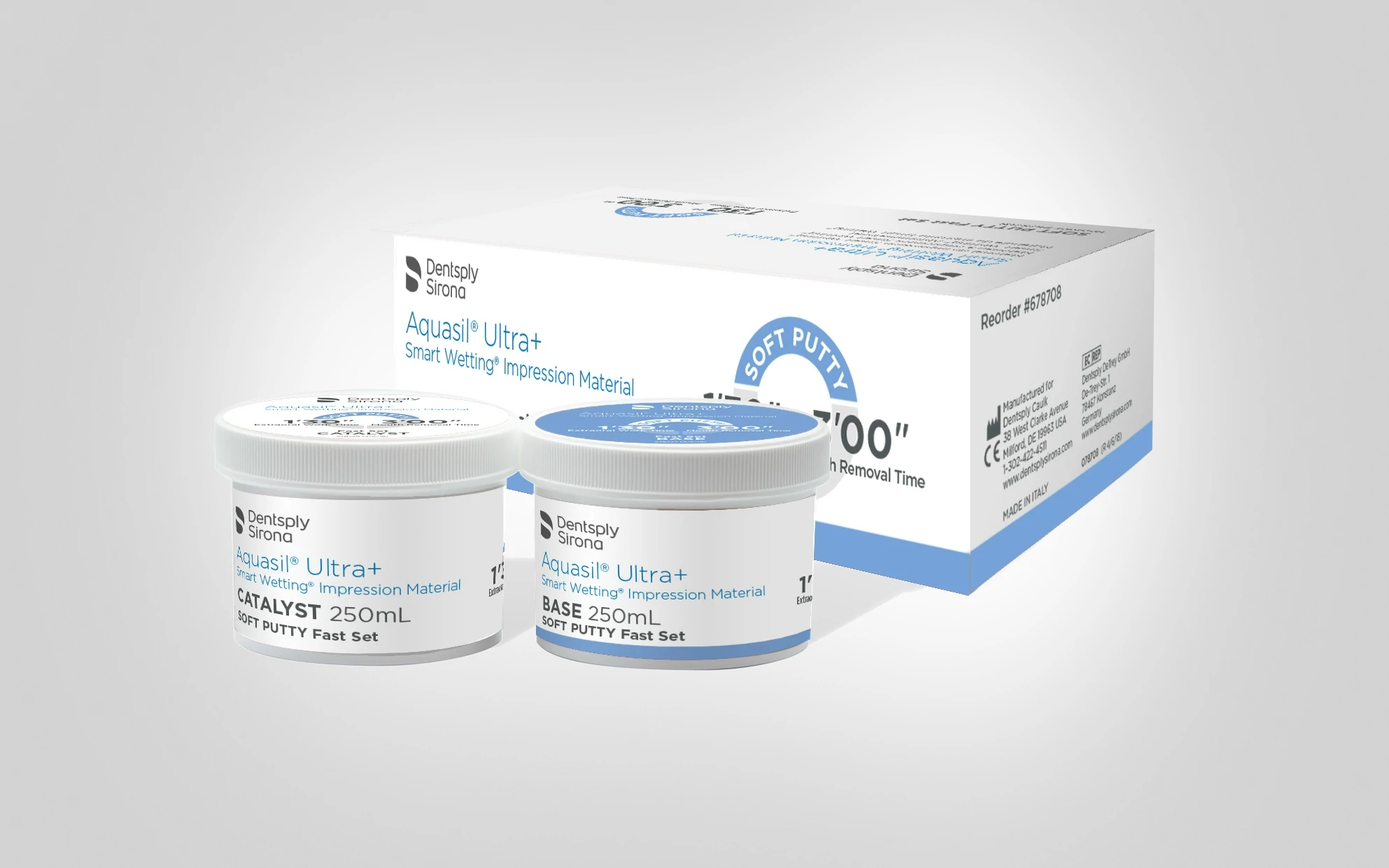 Aquasil Ultra+ Soft Putty Fast Set kék 2x250ml