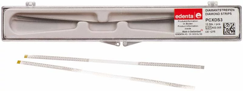 Gyémánt csiszoló PCXDS3 3,75x0,08mm 15my sárga 10db Edenta