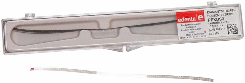 Gyémánt csiszoló PFXDS3 3,75x0,10mm 30my piros 10db Edenta