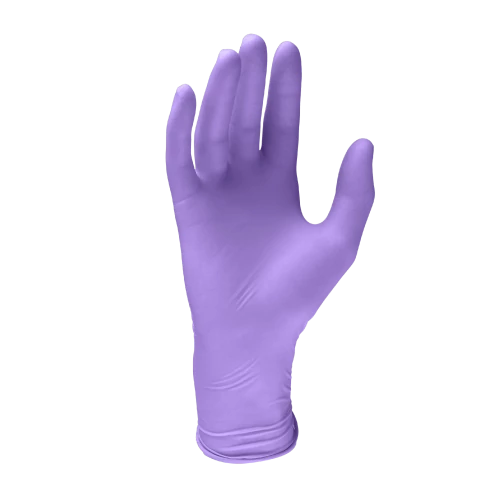 Kesztyű MONOART latex púderm.lila XS 100db