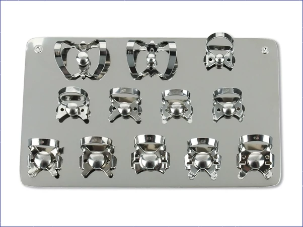 Kofferdám kapocs tartó + 12 kapocs