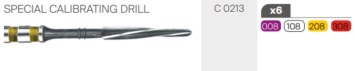 Uniclip UNIMETRIC/UNICAST  213/208 előfúró sárga 6db