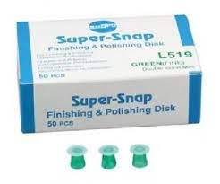 Super-Snaps polírozó gumi L519 zöld mini 50db Shofu