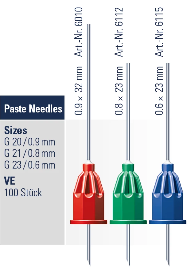 Pasztakanül cilinderampullához 20G 0,9x32mm piros Transcodent 100db