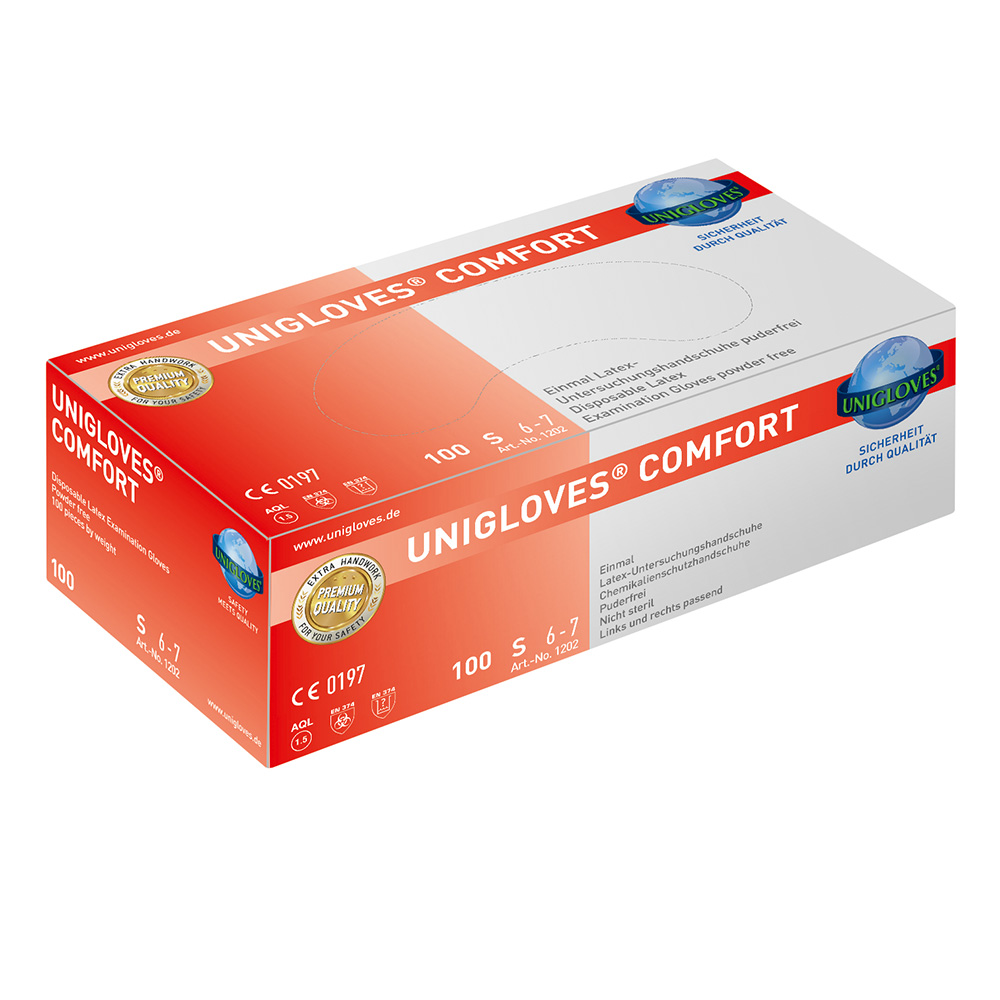 Kesztyű latex púdermentes Comfort M 100db