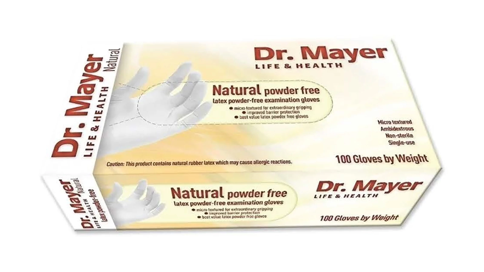 Kesztyű dr. Mayer latex púdermentes  M 100db